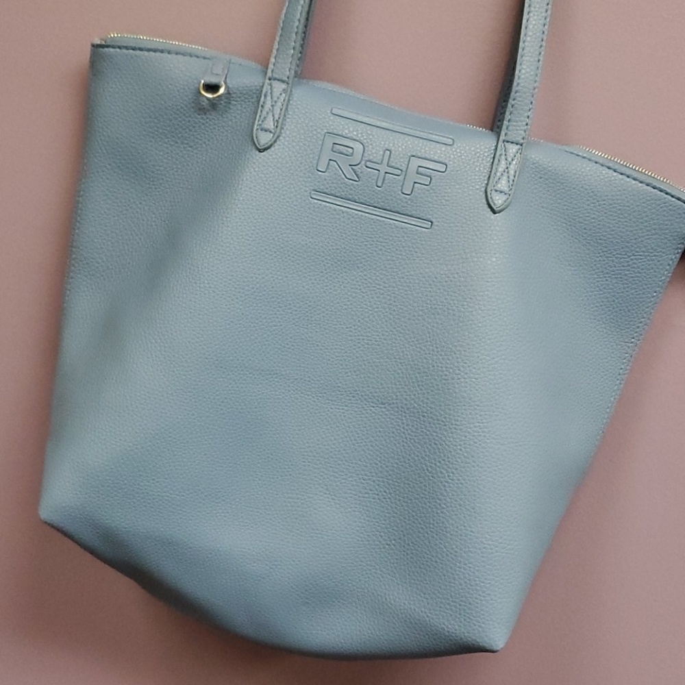 R + F Roden Fields Tote Large Shoulder Bag Blue rk